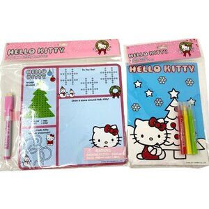 Hello Kitty Bundle Mini Dry Erase Activity Board Set & Mini Glitter Posters Mark